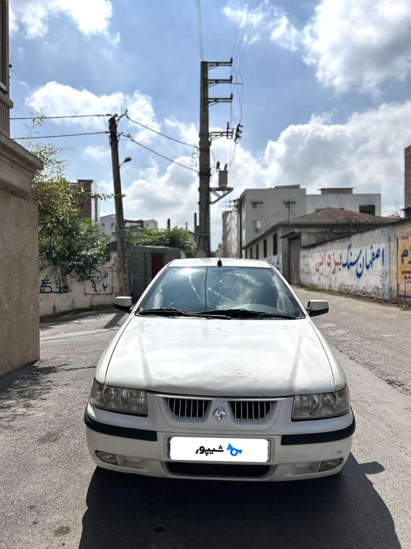 خودرو سمند ال ایکس xu7 cng مدل 91 رنگ سفید